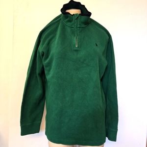 XL Polo Green Zippered Pullover Shirt